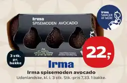 Kvickly Irma spisemoden avocado tilbud