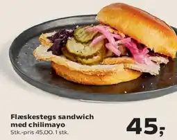 Kvickly Flæskestegs sandwich med chilimayo tilbud