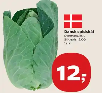 Kvickly Dansk spidskål tilbud