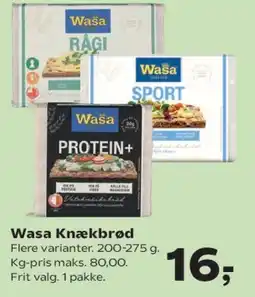 Kvickly Wasa Knækbrød tilbud