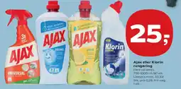 Kvickly Ajax eller Klorin rengøring tilbud