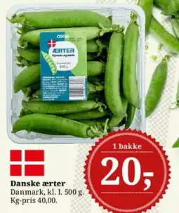 Dagli'Brugsen Danske ærter tilbud