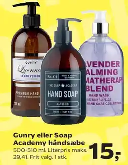Kvickly Gurry / Soap Academy håndsæbe tilbud