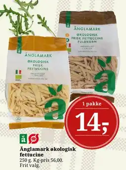 Dagli'Brugsen Änglamark økologisk fettuccine tilbud