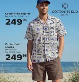 Kvickly Cottonfield skjorte og shorts tilbud