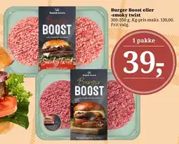 Dagli'Brugsen Burger Boost eller smoky twist tilbud