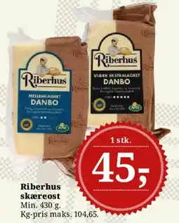 Dagli'Brugsen Riberhus skæreost tilbud