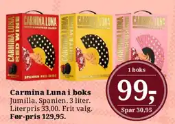 Dagli'Brugsen Carmina Luna i boks tilbud