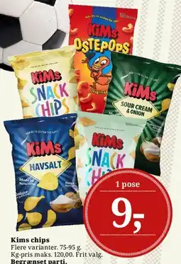 Dagli'Brugsen Kims chips tilbud