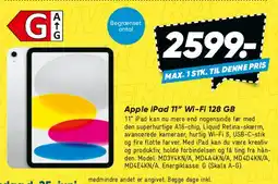 Bilka Apple iPad 11 Wi‑Fi 128 GB tilbud