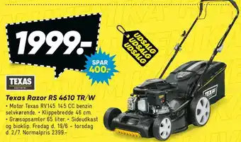 Bilka Texas Razor RS 4610 TR W tilbud
