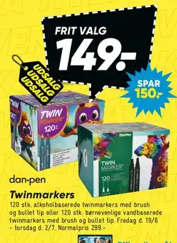 Bilka Twinmarkers tilbud