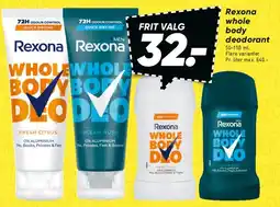 Bilka Rexona Whole Body deodorant tilbud