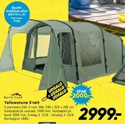 Bilka Yellowstone 5 telt tilbud