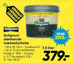 Bilka Solignum dækkende træbeskyttelse tilbud
