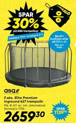 Bilka Elite Premium Inground trampolin 427 cm tilbud
