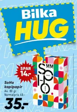 Bilka SoHo kopipapir tilbud