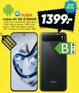 Bilka nubia Air 5G 8/256GB tilbud