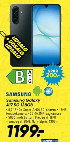 Bilka Samsung Galaxy A17 5G 128GB tilbud
