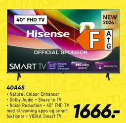 Bilka Hisense 40 FHD Smart TV (40A4S) tilbud