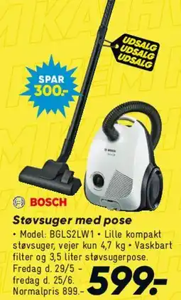 Bilka Støvsuger med pose tilbud