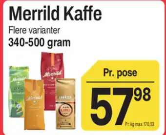 ABC Lavpris Merrild Kaffe tilbud