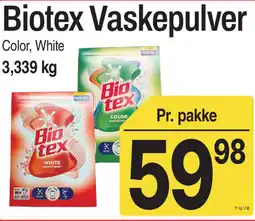 ABC Lavpris Biotex Vaskepulver tilbud