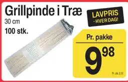 ABC Lavpris Grillpinde i Træ tilbud