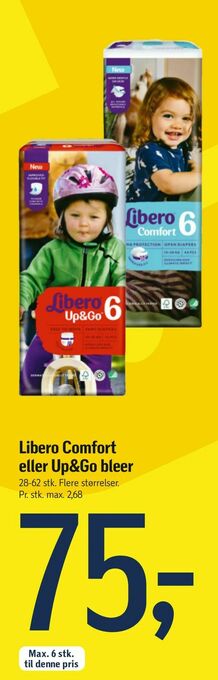 Føtex Libero Comfort eller Up&Go bleer tilbud