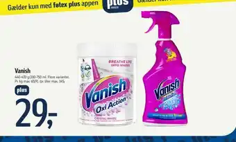 Føtex Vanish tilbud