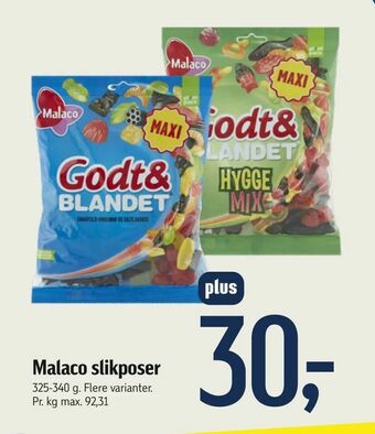 Føtex Malaco slikposer tilbud