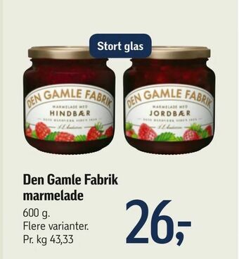 Den Gamle Fabrik marmelade