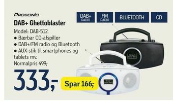 Føtex PROSONIC DAB+ Ghettoblaster tilbud