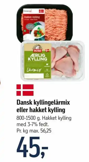 Føtex Dansk kyllingelårmix eller hakket kylling tilbud