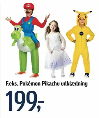 Føtex Pokémon Pikachu udklædning tilbud