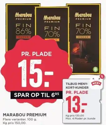 MENY Marabou Premium 100 g tilbud