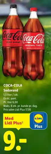 Lidl COCA-COLA Sodavand tilbud