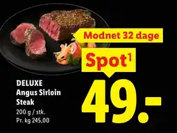 Lidl DELUXE Angus Sirloin Steak tilbud