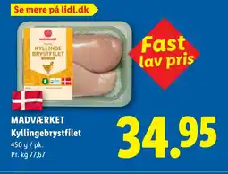 Lidl MADVÆRKET Kyllingebrystfilet tilbud