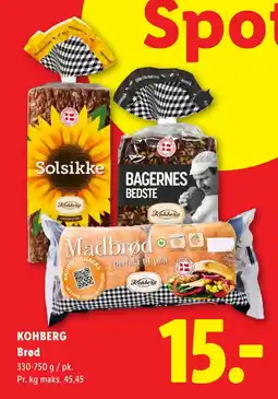 Lidl KOHBERG Brød tilbud