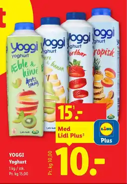 Lidl YOGGI Yoghurt tilbud