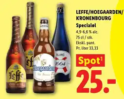Lidl LEFFE/HOEGAARDEN/ KRONENBOURG Specialøl tilbud