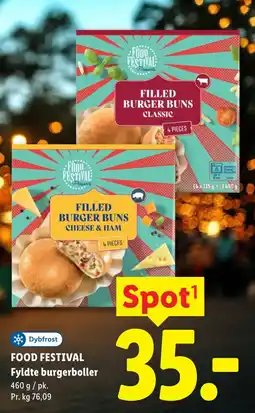 Lidl FOOD FESTIVAL Fyldte burgerboller tilbud