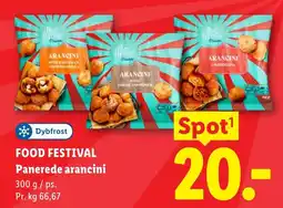 Lidl FOOD FESTIVAL Panerede arancini tilbud