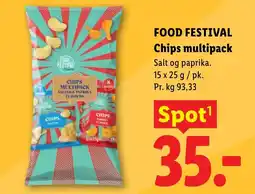 Lidl FOOD FESTIVAL Chips multipack tilbud