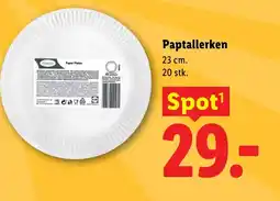 Lidl Paptallerken tilbud