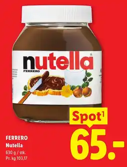 Lidl FERRERO Nutella tilbud