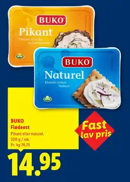 Lidl BUKO Flødeost tilbud