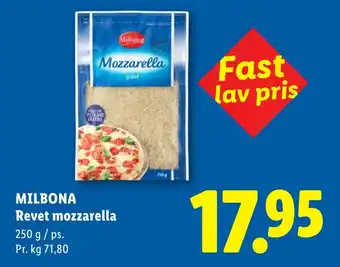 Lidl MILBONA Revet mozzarella tilbud