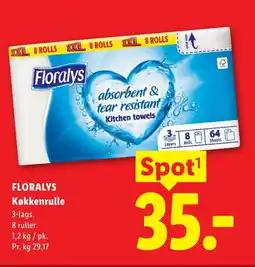 Lidl FLORALYS Køkkenrulle tilbud